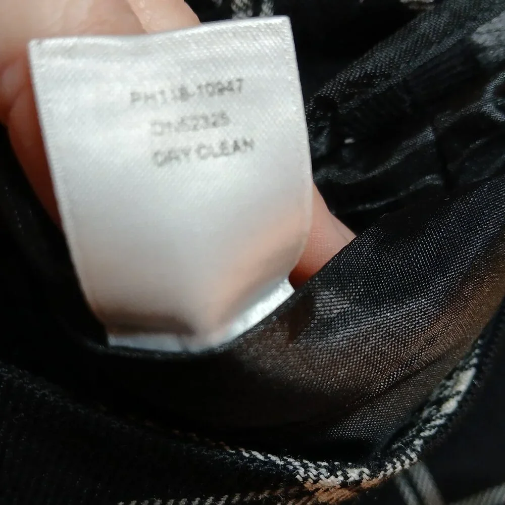 PENDLETON Virgin Wool Black Plaid Trousers 4P - like new - Picture 11 of 13